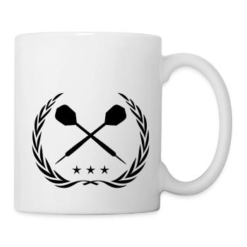 darts design - Tasse - Weiß - Rechts