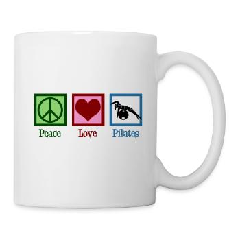 Peace Love Pilates - Mug blanc - blanc - Droite