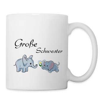 Große Schwester - Tasse - Weiß - Rechts