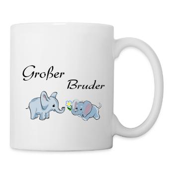 Großer Bruder - Tasse - Weiß - Rechts