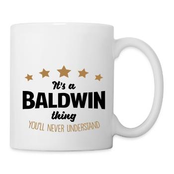 It's a baldwin name thing stars never und - Mug - white - Right