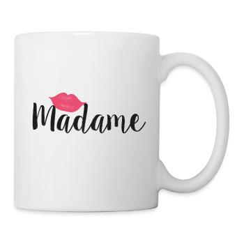 Jeune Mariée Madame Lèvres Pour Couples - Mug blanc - blanc - Droite