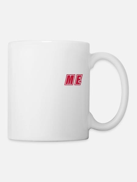 FOLLOW ME - Tasse - Weiß