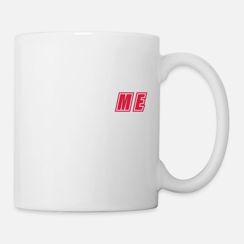 FOLLOW ME - Tasse - Weiß