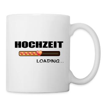 Hochzeit loading lustige Geschenkidee heiraten - Tasse - Weiß - Rechts