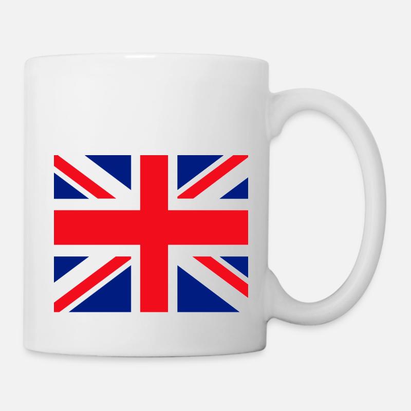 Union Jack face mask - Mug - white