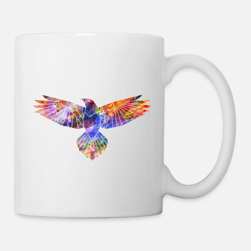 Eagle abstract geometric silhouette - Mug - white