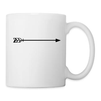 pfeil - Tasse - Weiß - Rechts