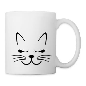 Katze - Tasse - Weiß - Rechts