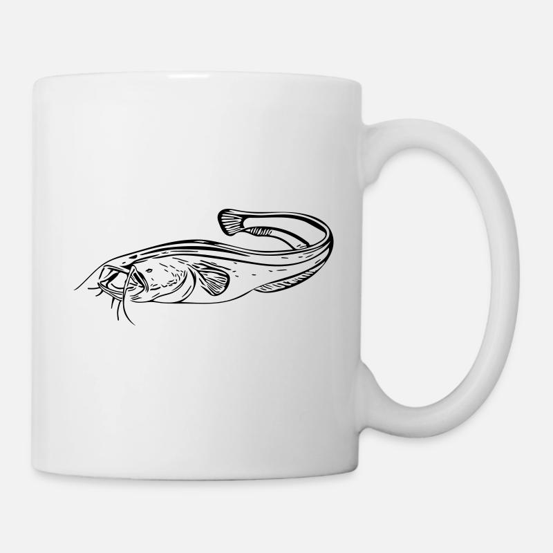 Wels - Angler - Tasse - Weiß
