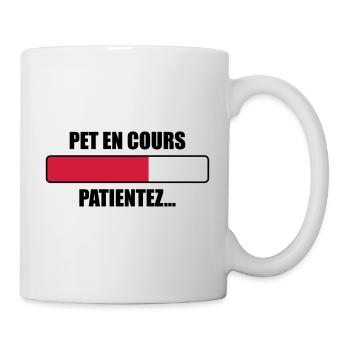 Pet en cours, patientez... - Mug blanc - blanc - Droite