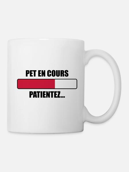 Pet en cours, patientez... - Mug blanc - blanc
