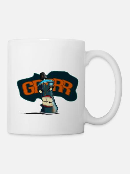 Sprühfarbe - Tasse - Weiß