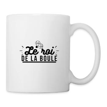 le roi de la boule. t shirt pétanque bouliste - Mug blanc - blanc - Droite