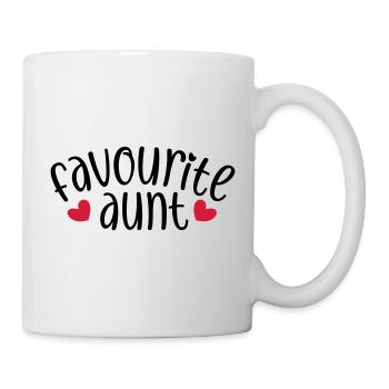 Favorite Aunt Best Aunt Gift Nephew Niece - Mug - white - Right