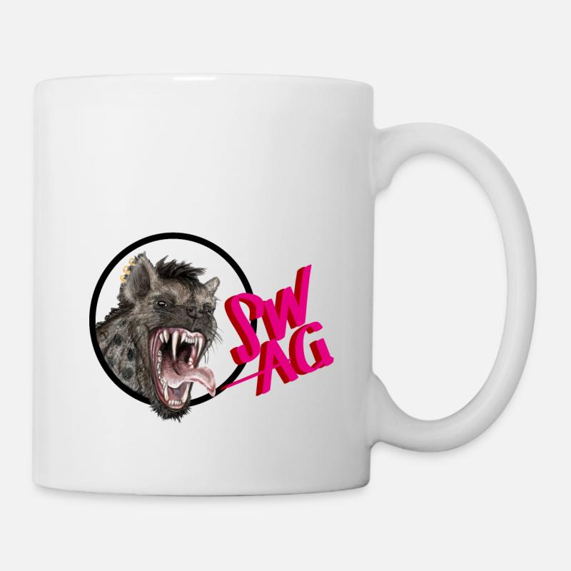 swag hyène - Mug blanc - blanc