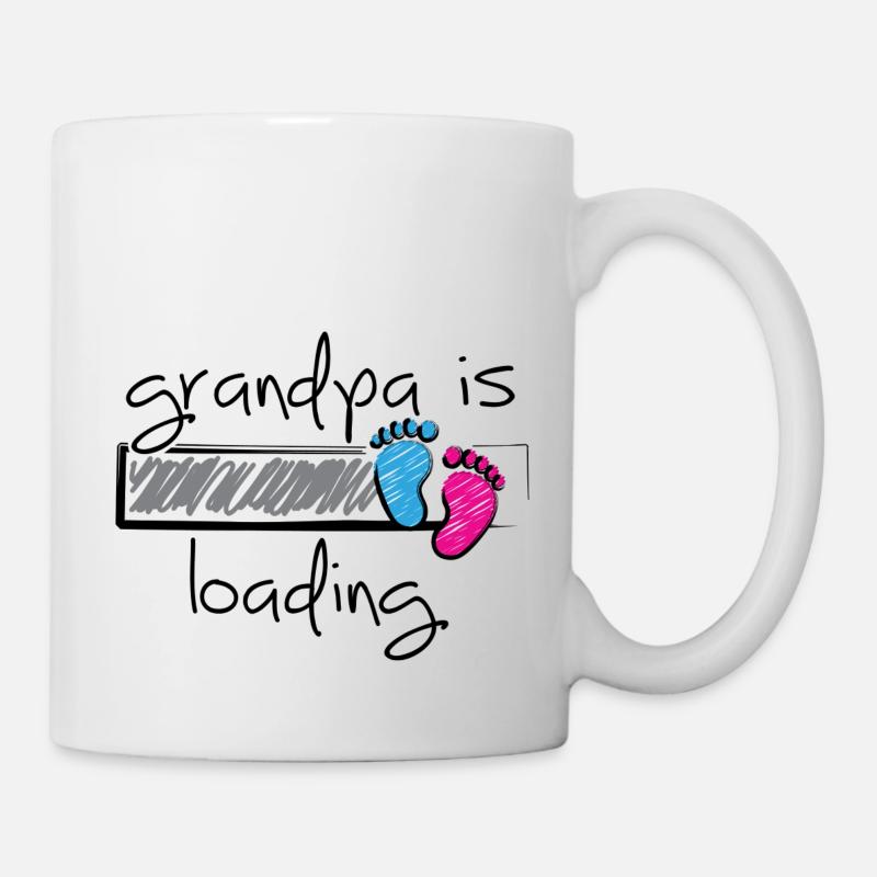 Slogan Opa wird geladen. Opa und Oma werden - Tasse - Weiß