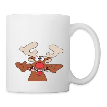 Renne Noël Noël Nicolas XMAS Cadeau enfants - Mug blanc - blanc - Droite