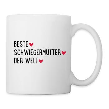 Beste Schwiegermutter der Welt - Tasse - Weiß - Rechts