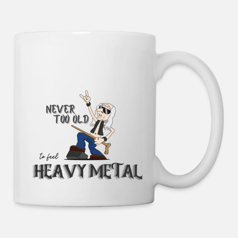 Métal oldie - Mug blanc - blanc