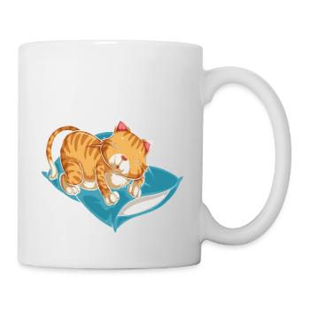 Chat, chat, animal, animal de compagnie, animal de compagnie, amour, cadeau, Ges - Mug blanc - blanc - Droite