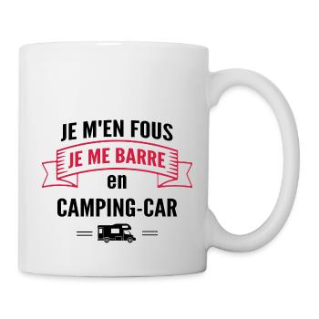 je m'en fous je me barre en camping car- humour - Mug blanc - blanc - Droite