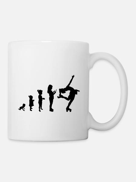 Evolution roller skating 2 - Tasse - Weiß