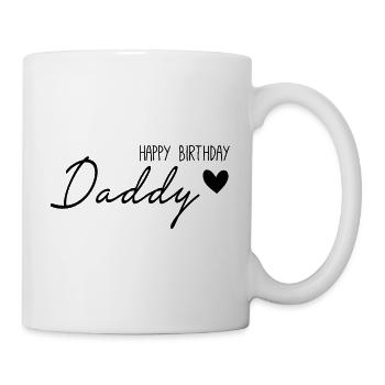 Happy birthday daddy - Mug - white - Right