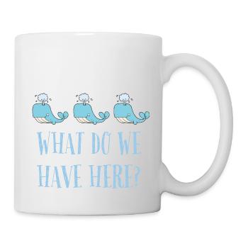 Baleine baleine baleine qu'avons-nous ici... - Mug blanc - blanc - Droite