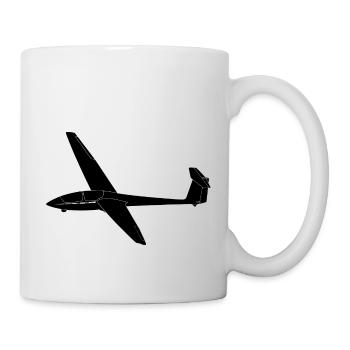 ask 21 planeur planeur planeur volant pilote de planeur - Mug blanc - blanc - Droite