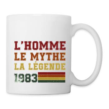 L'homme le mythe la légende 1983 - Mug blanc - blanc - Droite