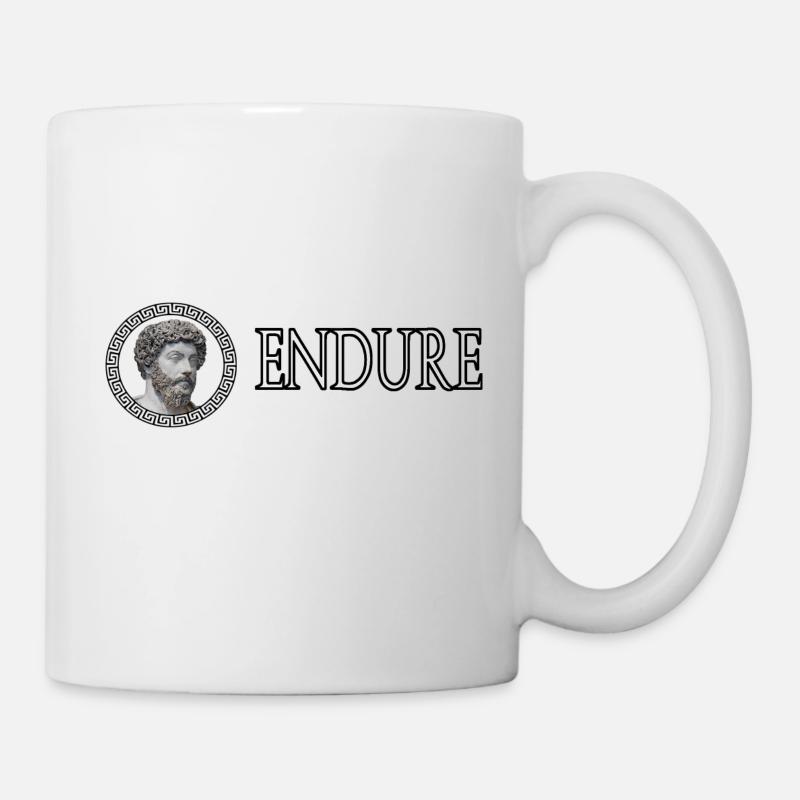 Marcus Aurelius - ENDURE - Mug blanc - blanc