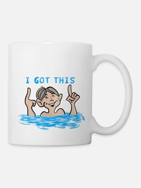 I Got This. Zwemles , zwemmen, swimming - Kop/krus - hvid