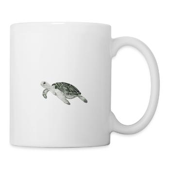 Animaux marins Tortue - Mug blanc - blanc - Droite