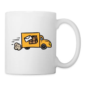 Post Parcel Service Delivery Delivery Shipping - Mug - white - Right