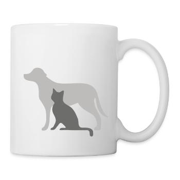 Dog and cat - Mug - white - Right