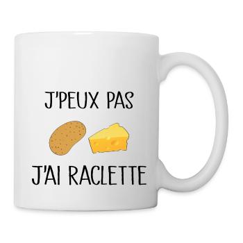Je Peux Pas J'ai Raclette - Mug blanc - blanc - Droite