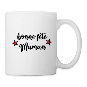 MUTTERTAG. SCHÖNEN MUTTERTAG. MAMA - Tasse - Weiß - Rechts