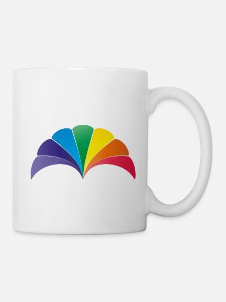 Rainbow Shell Arch - Mug - white