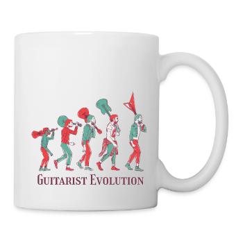Guitarist Evolution Music Rock Guitarist - Mug - white - Right