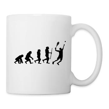 Tennis Evolution Badminton - Tasse - Weiß - Rechts