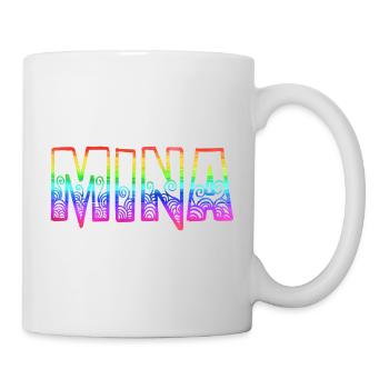 mina rs regenbogen - Tasse - Weiß - Rechts