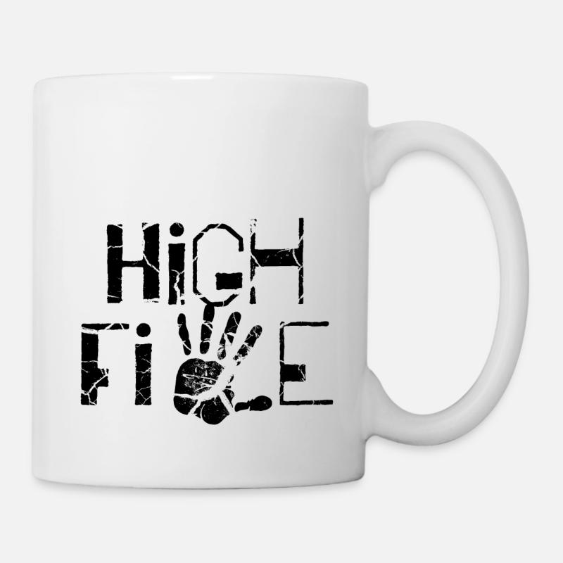 High five - Mug - white