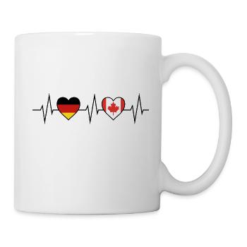 Canada pulse flag Canadian gift - Mug - white - Right