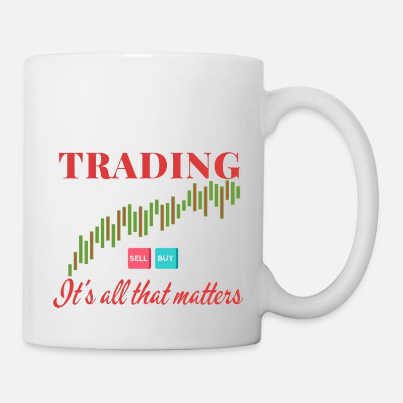 Trading C’est tout ce qui compte - Stock Investor - Mug blanc - blanc