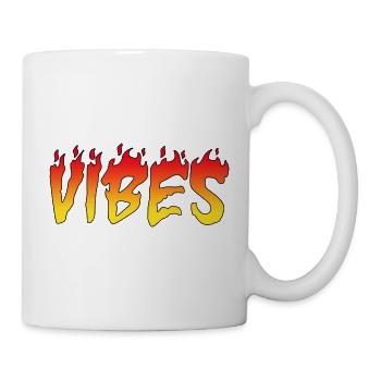 Vibes citation graphique - Mug blanc - blanc - Droite