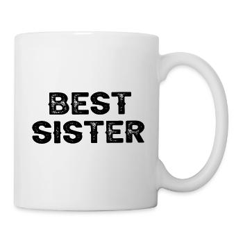 Best Sister Big Little Sister Birthday Cool - Mug - white - Right