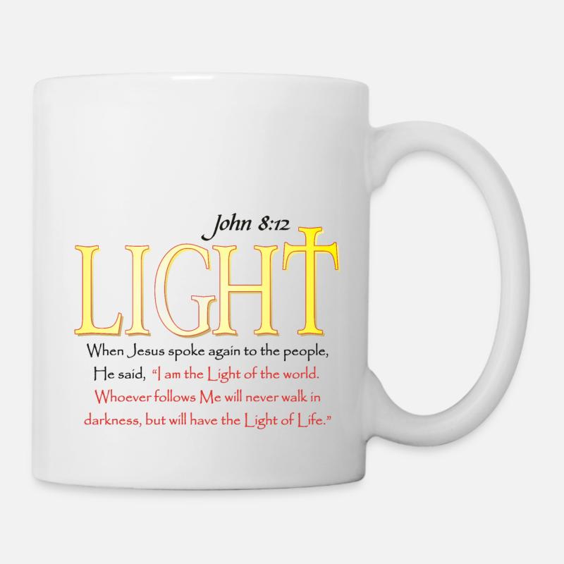 Jesus ist das Licht der Welt - Tasse - Weiß