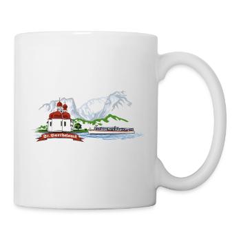 St. Bartholomä Peninsula Hirschau Königssee - Mug - white - Right