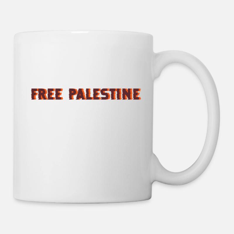 Freies Palästina - Tasse - Weiß